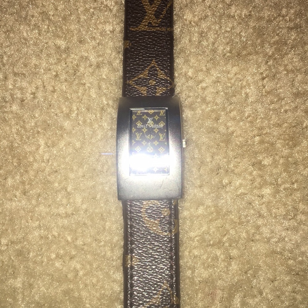 Vintage Louis Vuitton Brown Logo Watch